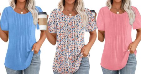 Midsection Struggles? These 17 Pleated Tops Cleverly Flatter and Slim — Starting at 