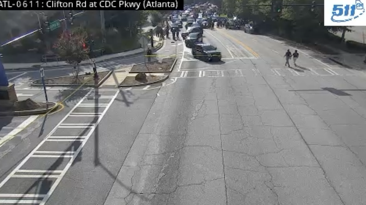 Police could be seen on video cameras directing traffic in the area near the reported shooting.