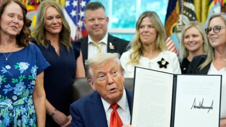 Trump signs proclamation commemorating Abbey Gate attack anniversary with Gold Star families