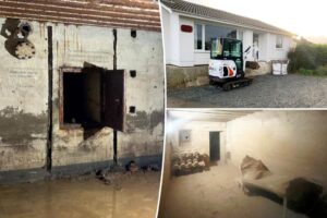 Homeowners discover suspected Nazi bunker underground with creepy message scrawled on walls: ‘Beware, the enemy is listening’