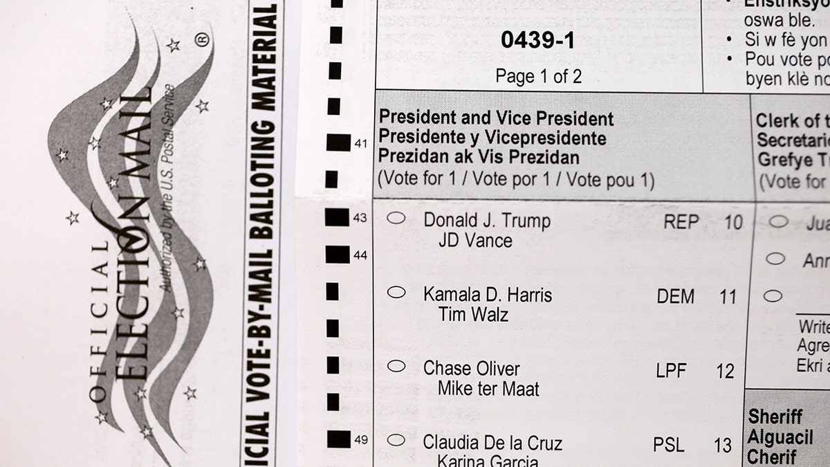 Vote-by-mail ballot