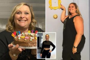 Junk food addict rejects Ozempic-style drugs, loses half her body weight with simple natural method