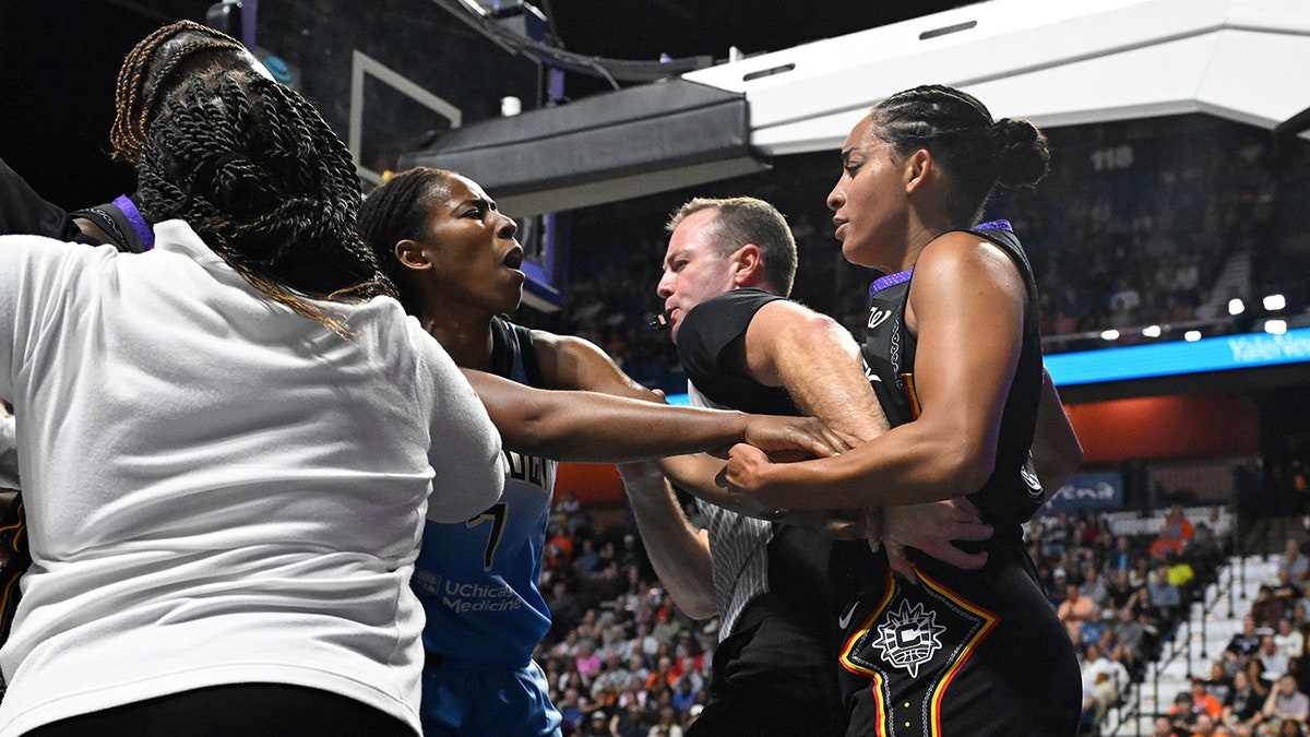 Ariel Atkins and Bria Hartley