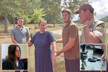 Eerie bodycam footage shows the Amish mother accused of drowning her 4-year-old son telling cops she ‘gave him to God’