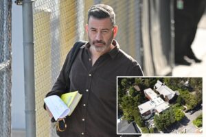LA firefighters put out small blaze outside Jimmy Kimmel’s Hollywood Hills home