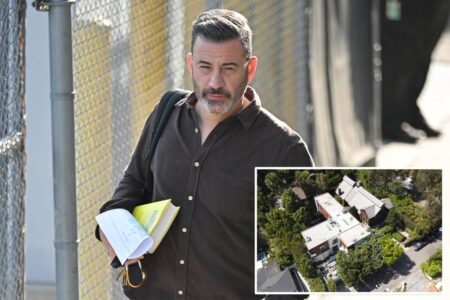LA firefighters put out small blaze outside Jimmy Kimmel’s Hollywood Hills home