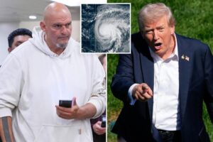 Fetterman warns Dems about shutting down government with 2 hurricanes threatening East Coast