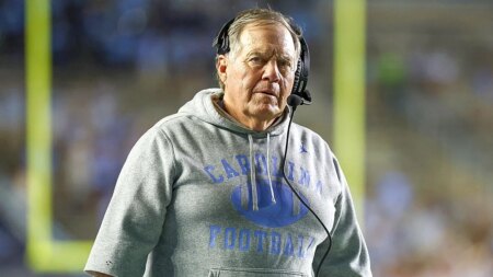 Patriots’ Mike Vrabel shades Bill Belichick with Urban Meyer comparison after lackluster UNC debut