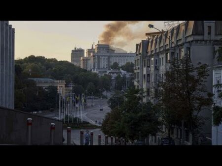 Ukraine’s main governmental building on fire as Russia launches 823 attacks over Ukraine