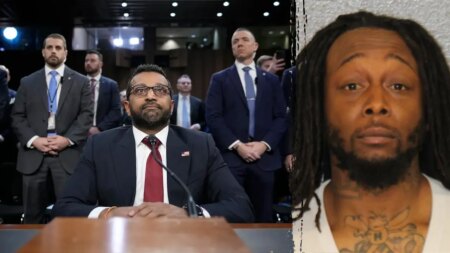Kash Patel, FBI hit train stabbing suspect with federal charge in commuter’s on-camera attack