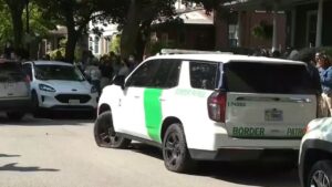 Federal agents forced to retreat on slashed tires after immigration raid confrontation in sanctuary city