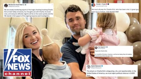 Prayers pour in for Charlie Kirk following shooting