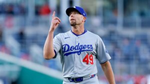 Dodgers relief pitcher Blake Treinen pays tribute to Charlie Kirk on the mound with custom hat