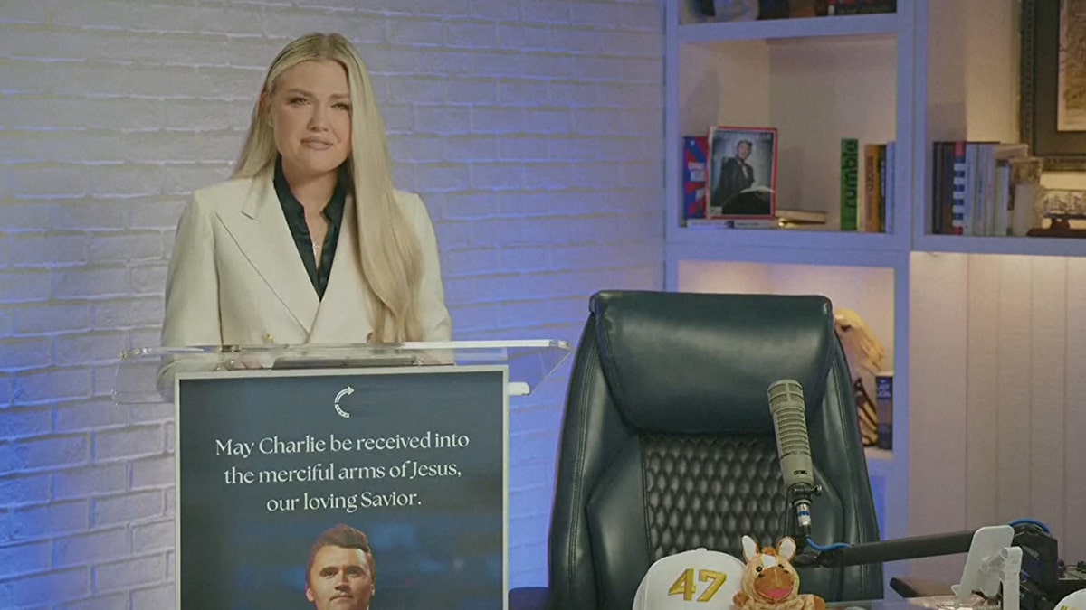 Erika Kirk giving first address to the nation after husband Charlie Kirk's assassintation