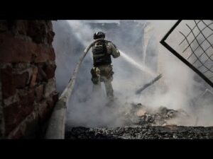 Four firefighters injured in Russian drone attack in Chernihiv region