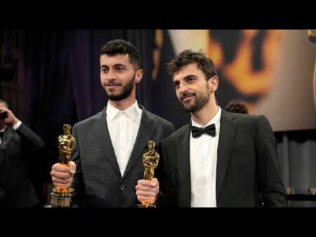 Oscar-winning Palestinian director Basel Adra says Israeli soldiers raided his home in West Bank