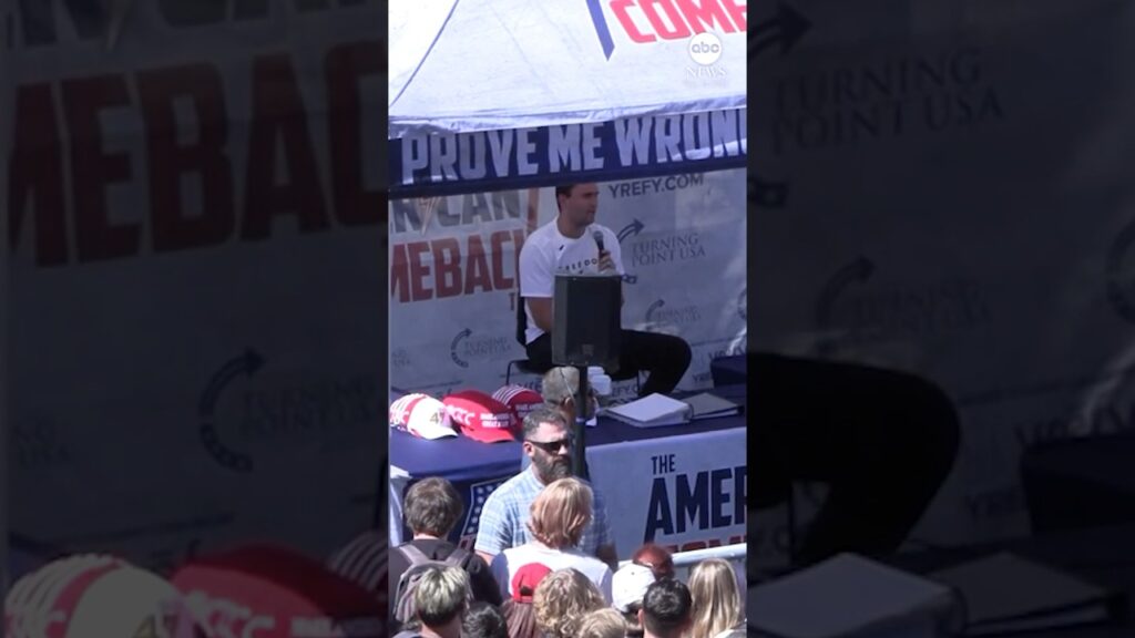 Charlie Kirk’s final moments before deadly shooting at Utah event