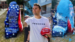 University’s Charlie Kirk tribute defaced as students hurl insults at his supporters: ‘Lost souls’