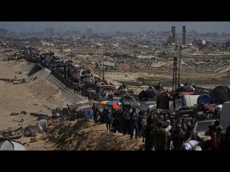 350,000 Palestinians evacuate Gaza City on first day of military operation, IDF says