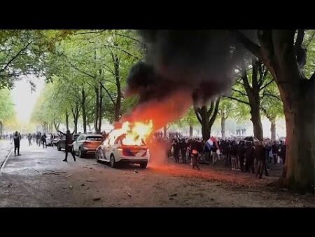 Anti-immigration demonstration in The Hague turns violent, weeks before general election
