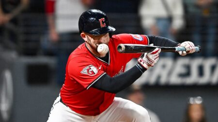 Guardians’ David Fry hit in face by 99-mph fastball during bunt attempt, Tigers’ Tarik Skubal left shocked