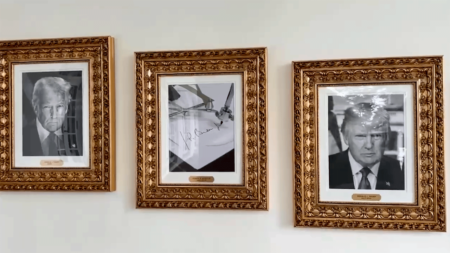 White House unveils Presidential Walk of Fame with Biden portrait replaced by autopen image