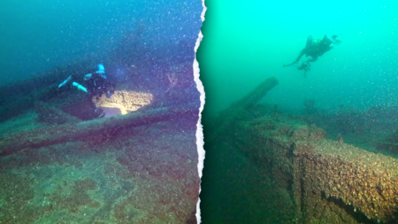 Wisconsin researchers stunned by discovery of Lake Michigan ‘ghost ship’ lost since 1886 storm