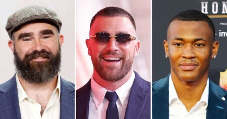 Jason Kelce Pokes Fun at His Brother Travis and DeVonta Smith’s NFL ‘Suit Shorts’ Showdown