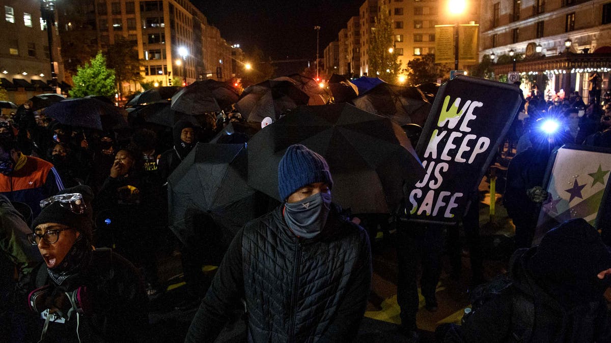 Antifa protesters