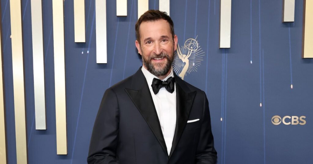 Noah Wyle Wears One-of-a-Kind Tuxedo That Was Custom Made by Scrubs Brand at the 2025 Emmy Awards