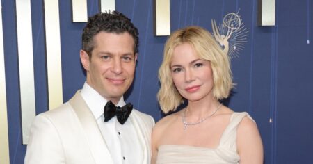 Michelle Williams and Husband Thomas Kail Glow at the 2025 Emmys After Welcoming 3rd Baby