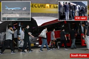 South Korean workers who were released after days of detention in Georgia return home