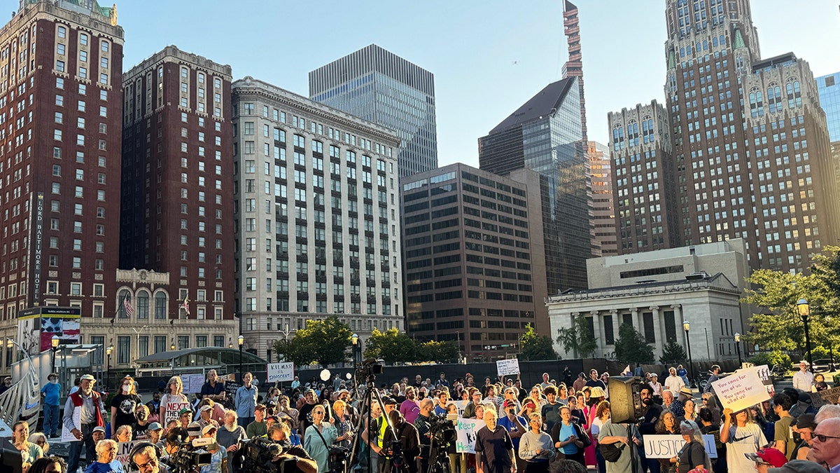 People rally in support of Abrego Garcia