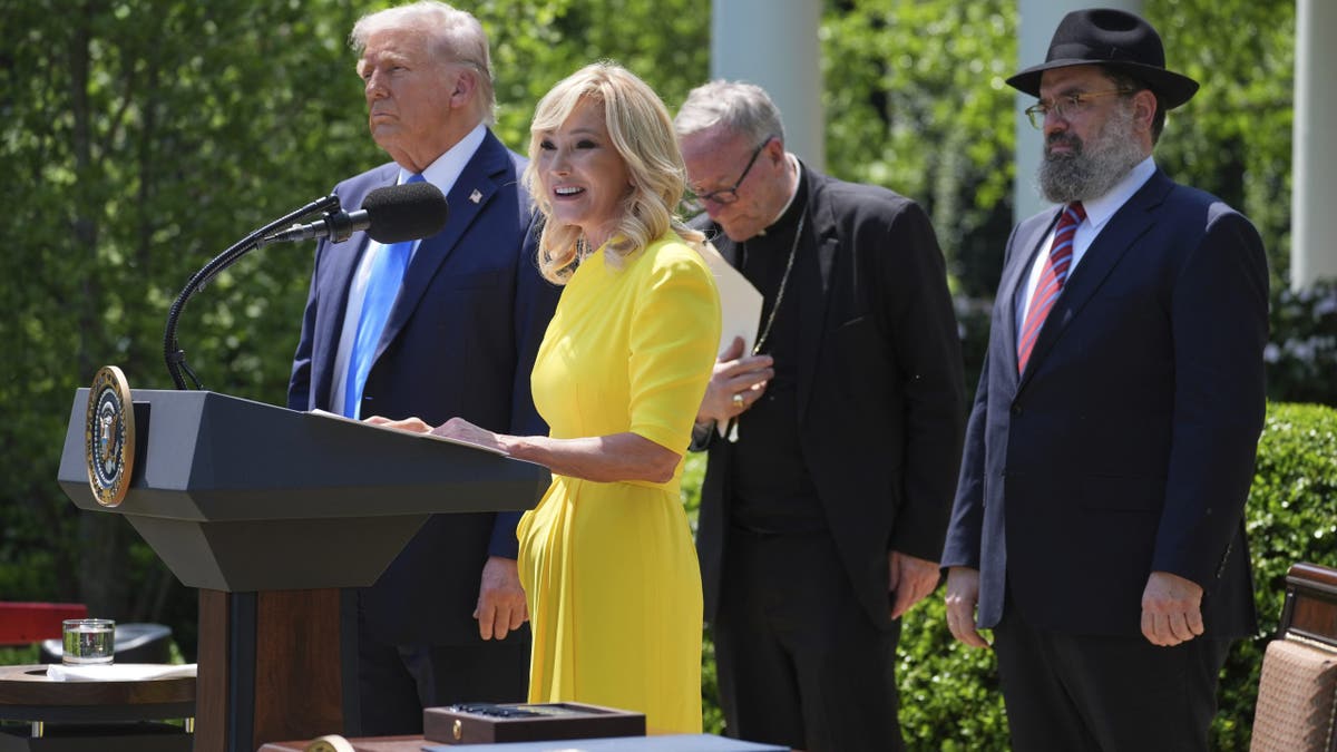 Pastor Paula White and Donald Trump