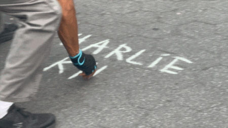 Street artist draws outrage, praise with ‘Charlie Kirk spots’ after TPUSA founder’s assassination