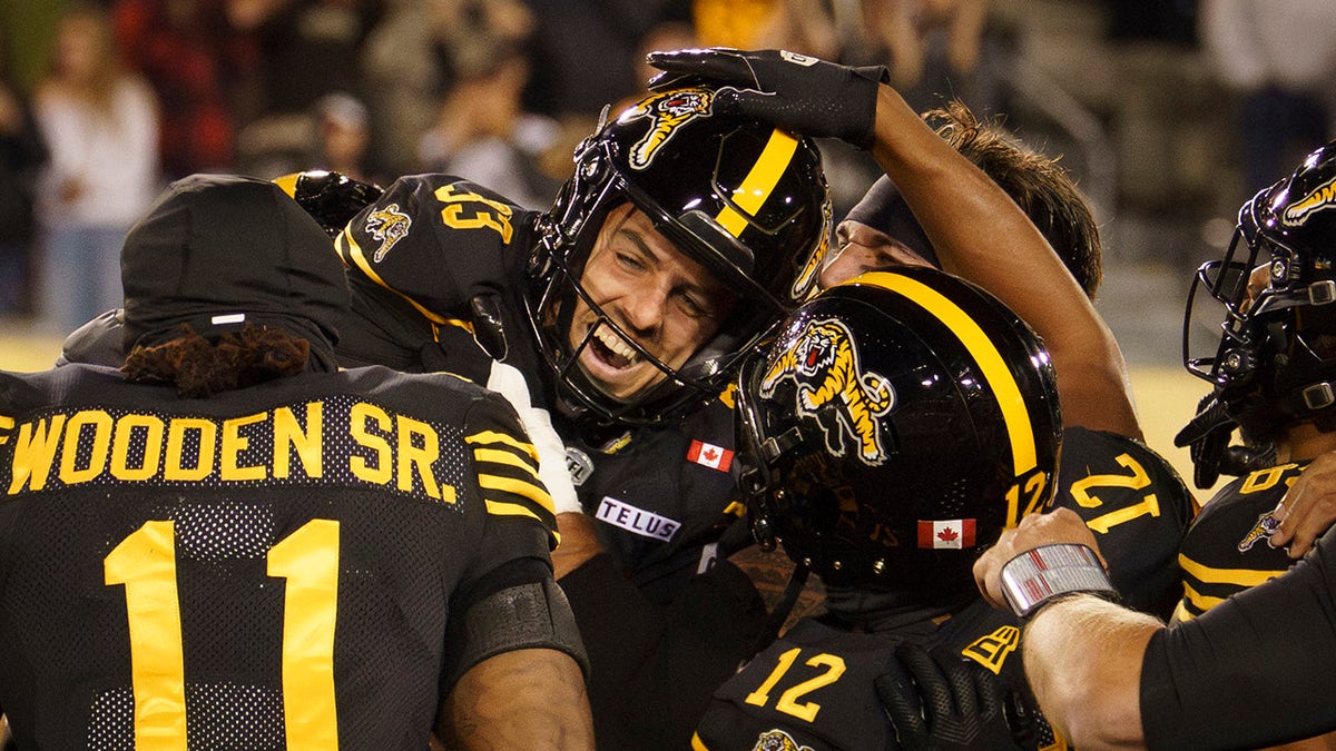 Hamilton Tiger-Cats celebrate
