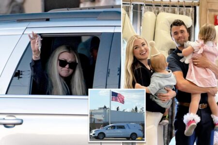 Charlie Kirk’s widow Erika bravely acknowledges supporters as activist’s casket arrives in Arizona
