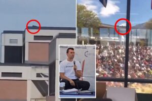 Chilling clips possibly show Charlie Kirk assassin on rooftop moments before and after fatal shooting at UVU