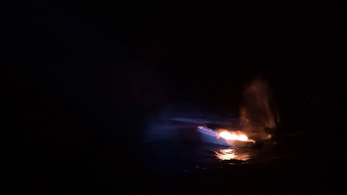 Suspected drug boat