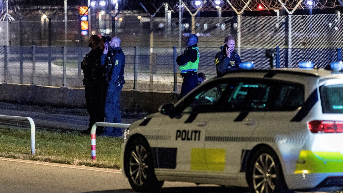 Danish authorities at Copenhagen Airport 