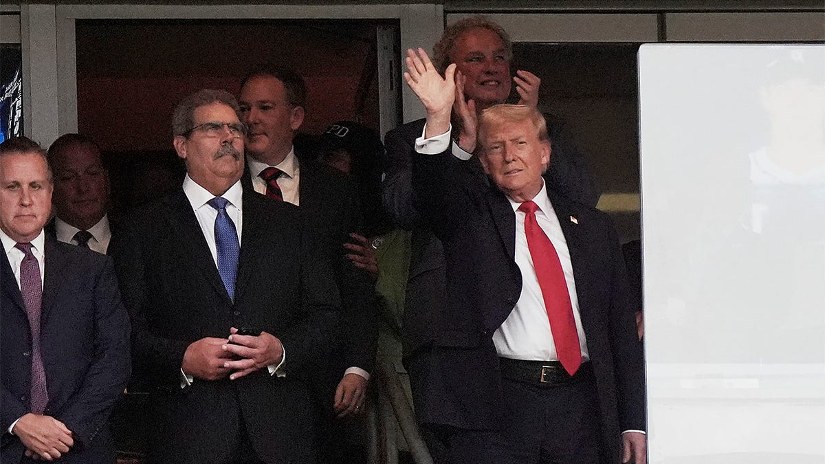 Donald Trump arrives
