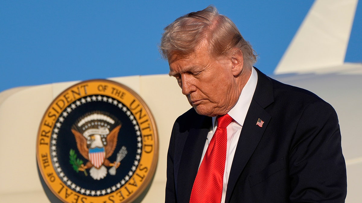Donald Trump at New York Airport