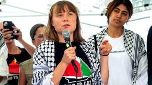 Greta Thunberg’s flotilla bombarded with Abba music after radios hijacked: report