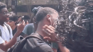 Video captures man acting out Charlie Kirk’s assassination at Texas State vigil, Abbott calls for expulsion
