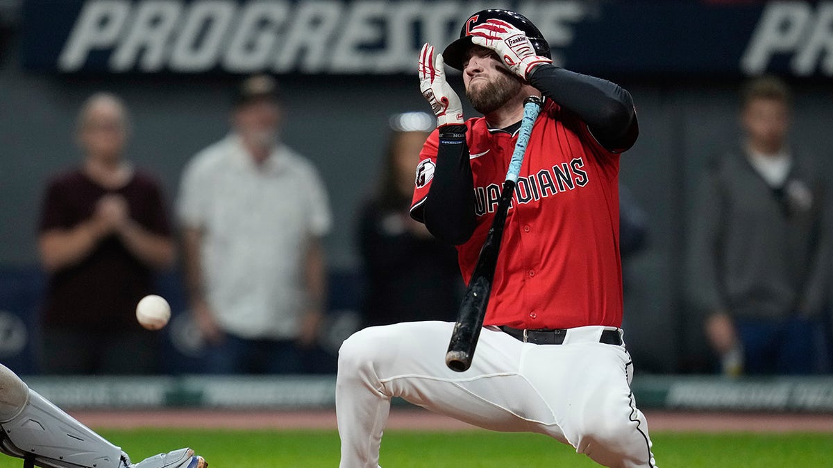 David Fry is hit in the face