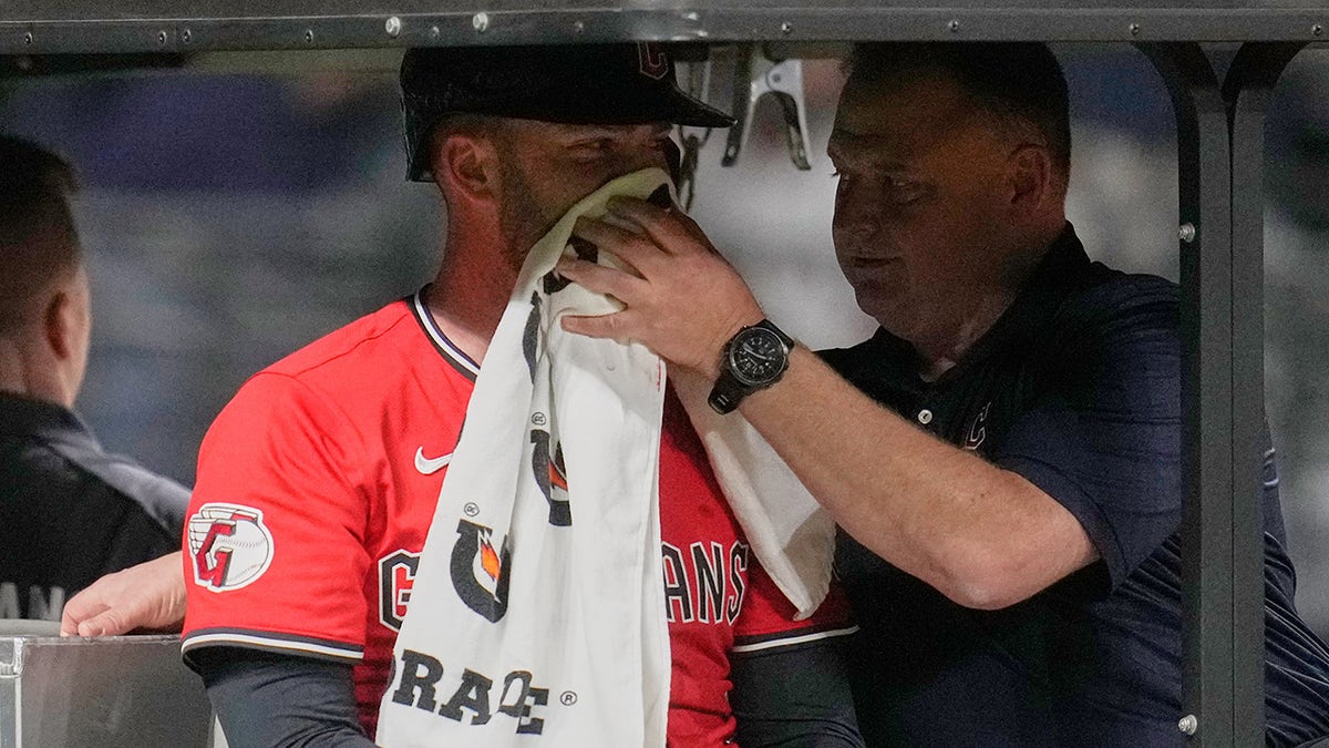 David Fry taken off the field