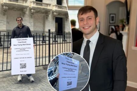 Exclusive | I was desperate for a job, I carried a sign begging for one on Wall Street: Here’s how it went