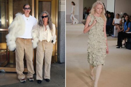 Exclusive | RHONY star Jenna Lyons and photog fiancée Cass Bird twin at Altuzarra show