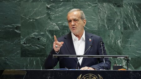 Iran president accuses US of ‘grave betrayal’ with nuclear strikes in UNGA speech