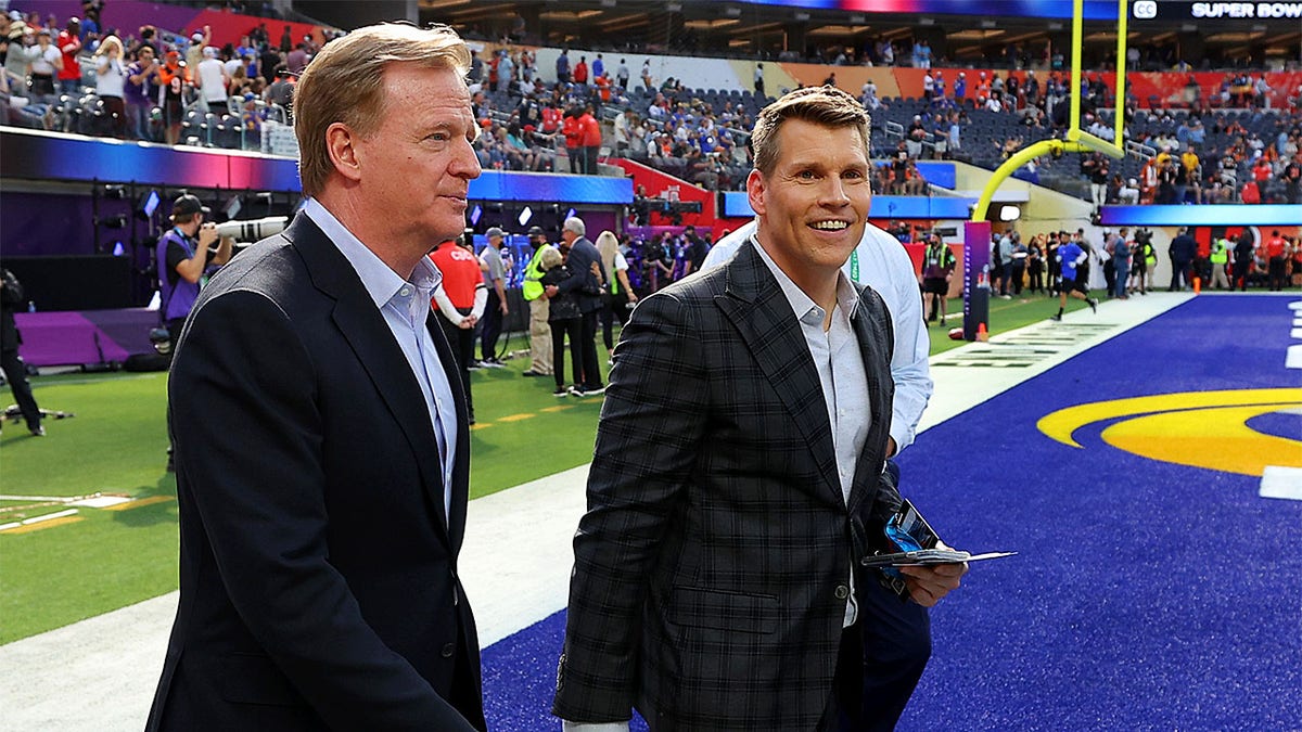 Roger Goodell and Scott Hanson